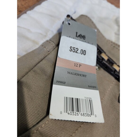 New Lee Platinum Label Women's Walk Short Beige Size 12 P Medium - Picture 5 of 8